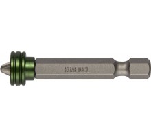 Биты "ЕХPERT", с магнитным держателем-ограничителем, KRAFTOOL 26129-2-50-1, тип хвостовика E 1/4", PZ2, 50 мм, 1 шт. в блистере