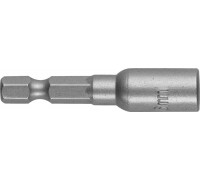 Бита STAYER "PROFI" с торцовой головкой, "Нат-драйвер", магнитная, тип хвостовика - E 1/4", длина 48 мм, 6мм, 1шт 26390-06