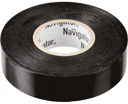 Изолента Navigator 71 103 NIT-B15-20/BL чёрная