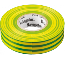 Изолента Navigator 71 115 NIT-A19-20/YG жёлто-зелёная