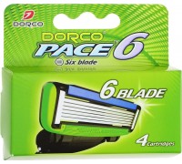 Кассеты для бритья Dorco Pace 6, 4 шт