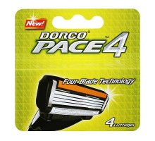 Сменные кассеты для бритья Dorco Pace 4, 4шт