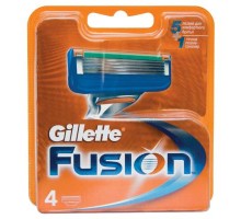 Сменные кассеты для бритья Gillette Fusion, 4шт