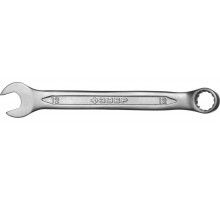 Ключ ЗУБР "МАСТЕР" гаечный комбинированный, Cr-V сталь, хромированный, 12мм 27087-12
