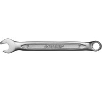 Ключ ЗУБР "МАСТЕР" гаечный комбинированный, Cr-V сталь, хромированный, 7мм 27087-07