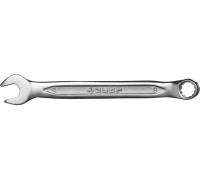 Ключ ЗУБР "МАСТЕР" гаечный комбинированный, Cr-V сталь, хромированный, 8мм 27087-08