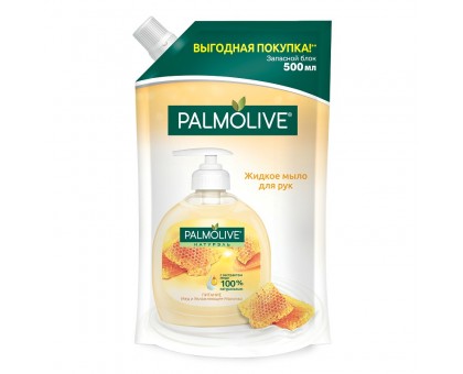 Мыло косметическое жидкое Palmolive, "Питание", мед и увлажняющее молочко, 500мл