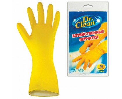 Перчатки хозяйственные "Dr. Clean", Размер M, 1шт
