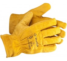 Перчатки ЗУБР "МАСТЕР" кожаные рабочие, с подкладкой, XL 1135-XL