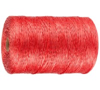 Шпагат ЗУБР многоцелевой полипропиленовый, красный, d=1,8 мм, 110 м, 50 кгс, 1,2 ктекс 50039-110