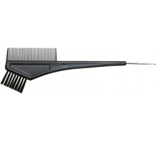 Кисть Dewal Professional для окрашивания с расческой и крючком, узкая черная, с черной прямой щетиной 30 мм