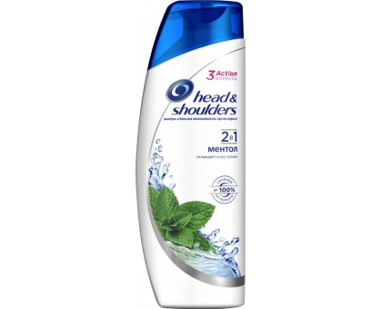 Шампунь Head&Shoulders 2в1 Освежающий Ментол, 200 мл