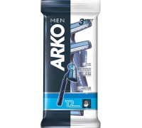 Станок для бритья Arko Men T2, одноразовый, двойное лезвие, для чувствительной кожи, 3 шт