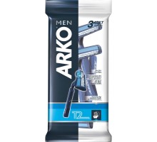 Станок для бритья Arko Men T2, одноразовый, двойное лезвие, для чувствительной кожи, 3 шт