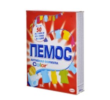 Порошок стиральный "Пемос. Color", для стирки цветного белья, 350 г