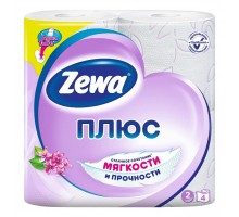 Бумага туалетная Zewa Deluxe Сирень, 2-х слойная, 4 шт