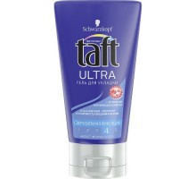 Гель для укладки Taft Ultra №4 сверхсильная фиксация Эффект мокрых волос (150 мл)