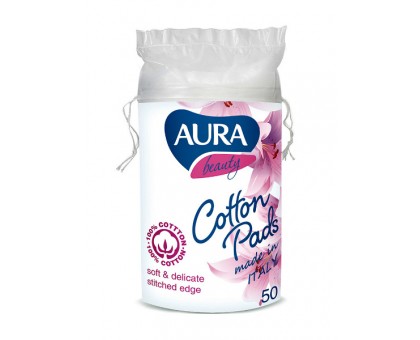 Ватные диски косметические Aura Beauty Cotton Pads, 50 шт.