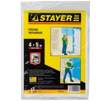 Пленка STAYER "STANDARD" защитная укрывочная, HDPE, 7 мкм, 4 х 5 м 1225-07-05