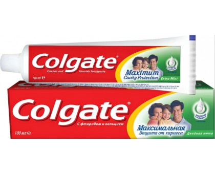 Зубная паста Colgate Максимальная защита от кариеса "Двойная мята", 100 мл