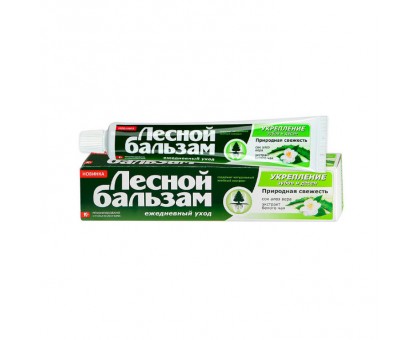 Зубная паста Лесной Бальзам 75мл Алоэ-вера и белый чай