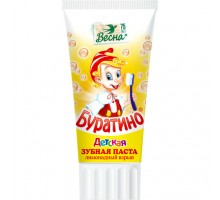 Зубная паста детская "Буратино" лимонадный взрыв, 75 мл